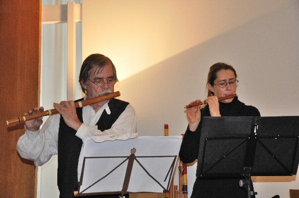 Angela und Gerd mit Traverso und Pikkolo